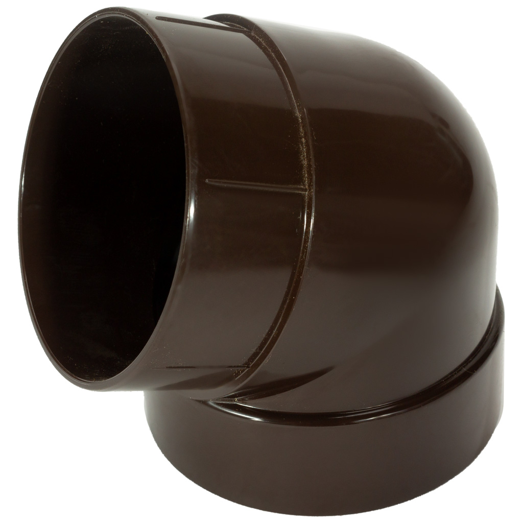 Колено водосточное Grand Line, 67 градусов, коричневый RR32