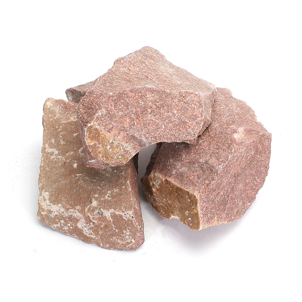 Камень для бани, Малиновый Кварцит, колотый, 20кг фото №1