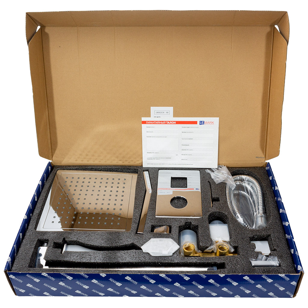 Смеситель Lemark Contest LM5822CW, для ванны и душа, встраиваемый