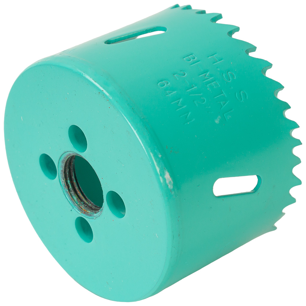 Коронка Sturm! биметаллическая, 64мм, по тонколистовому металлу, центрирующее сверло