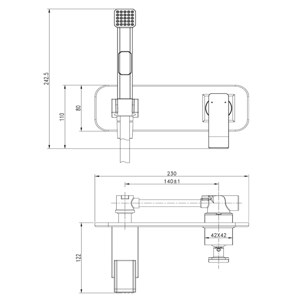 Смеситель Lemark Contest LM5819CW, с гигиеническим душем