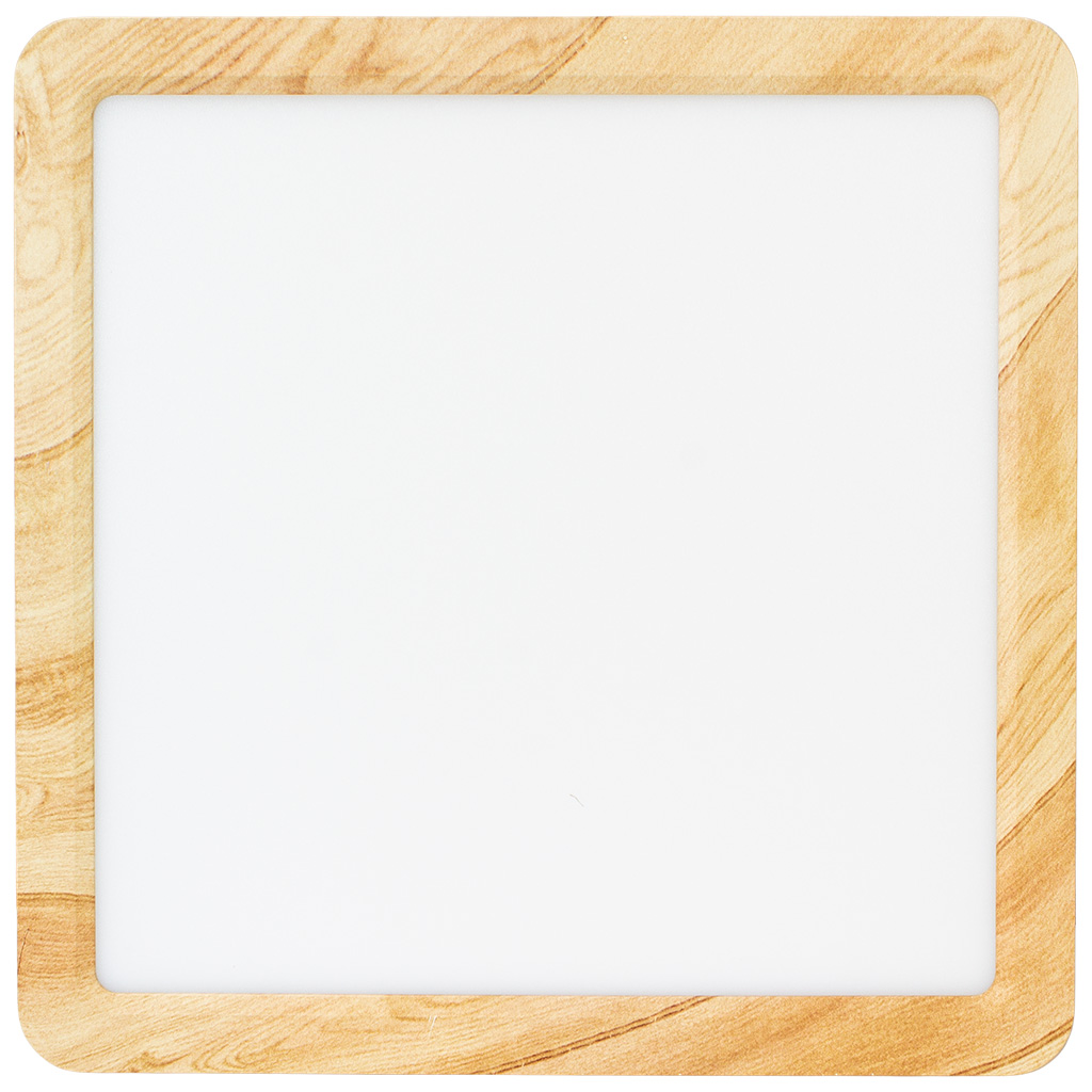 Светильник светодиодный Leek, 20Вт, 3000-6500К, IP40, дерево, квадрат