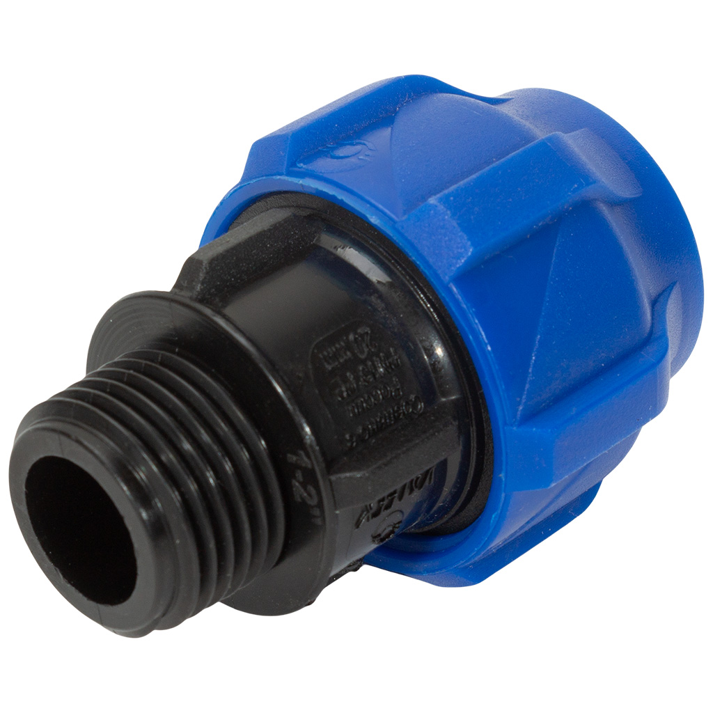 Муфта ПНД, ДУ20х1/2", с наружной резьбой