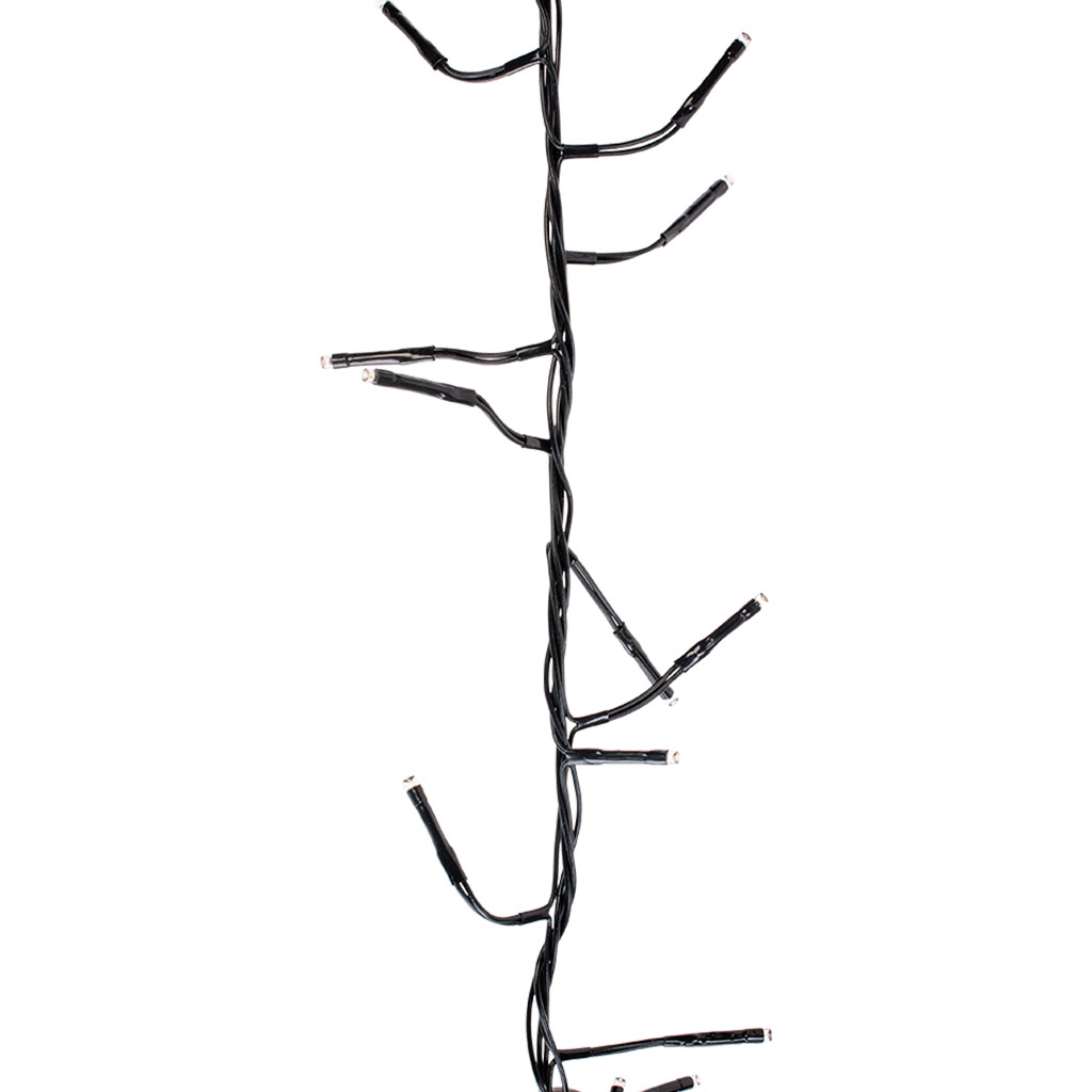 Электрогирлянда Нить Ежик, 20м, зеленый провод, теплый свет