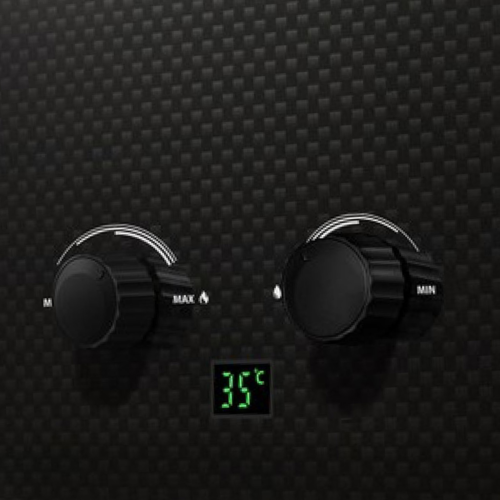 Колонка газовая Ballu GWH 10 Fiery Glass Carbon, 20 кВт