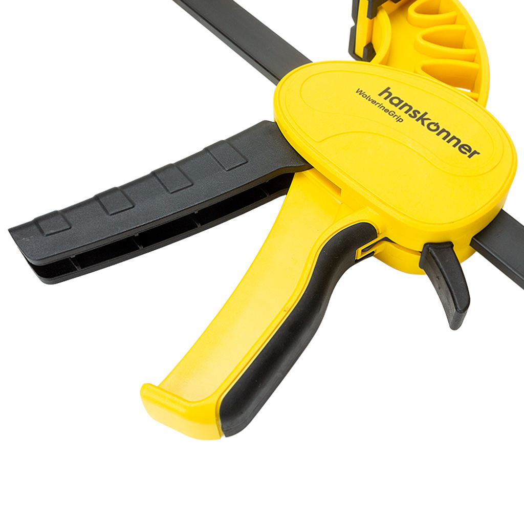 Струбцина пистолетная Hanskonner, нейлоновая, 450мм