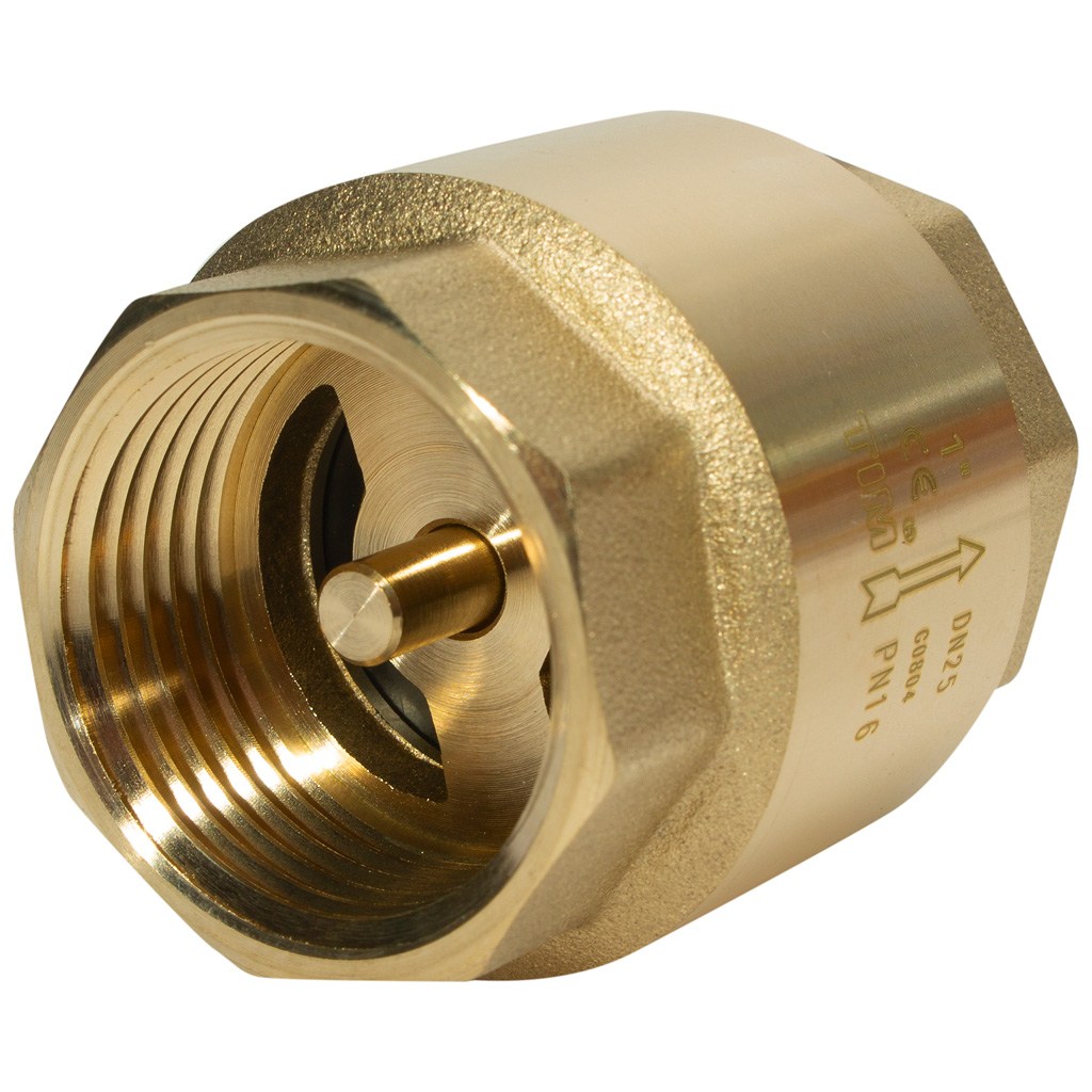 Обратный клапан пружинный TIM, 1" г-г