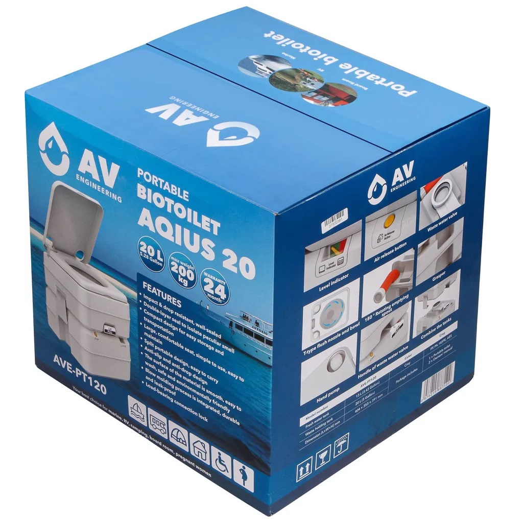 Биотуалет портативный AV Engineering Aqius, 20л
