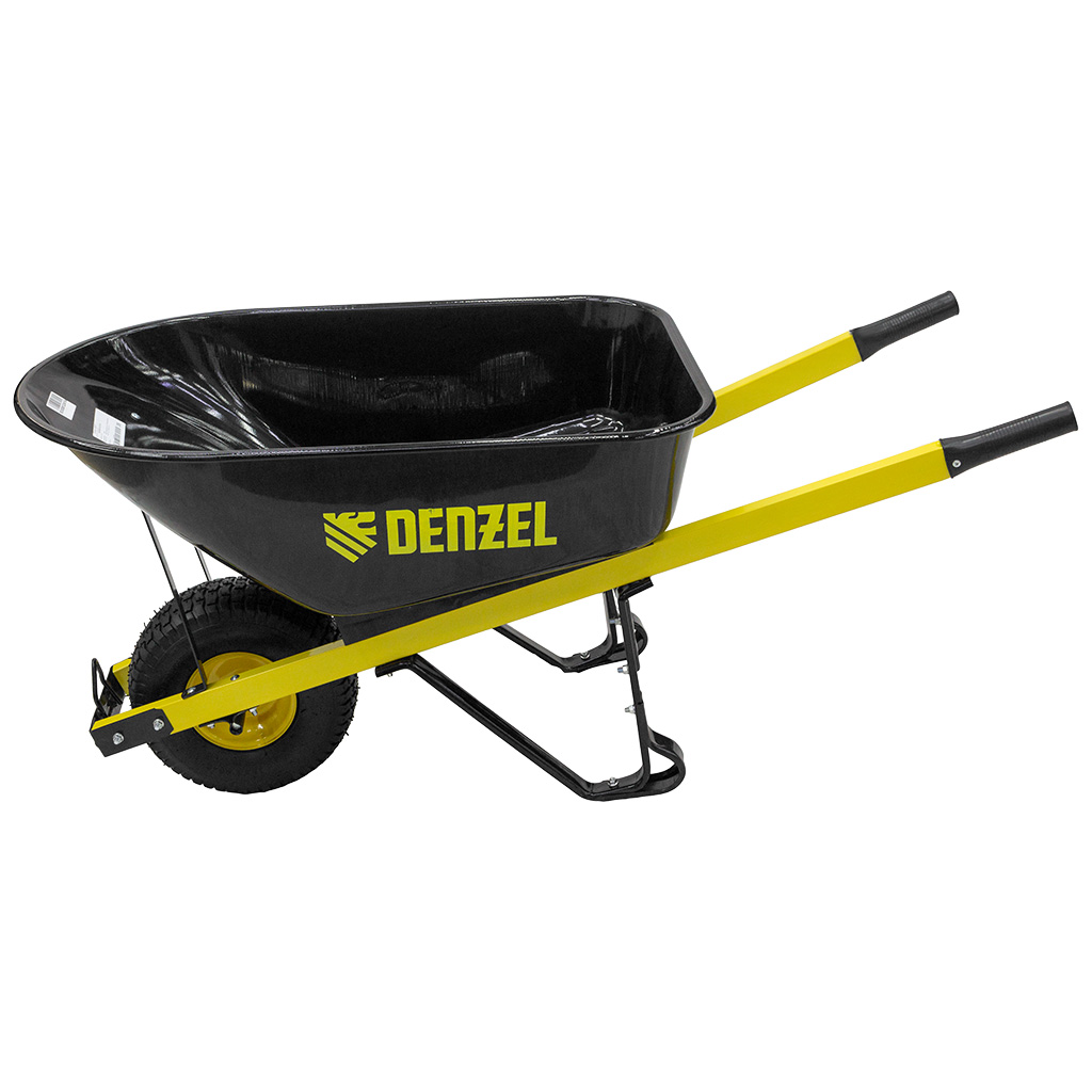 Тачка садово-строительная Denzel, 1-колесная, пневмо, 140л, 230кг