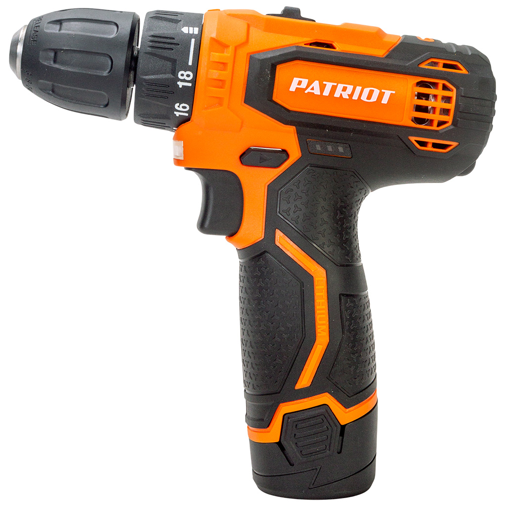 Дрель-шуруповерт аккумуляторная Patriot BR 104Li, 12В