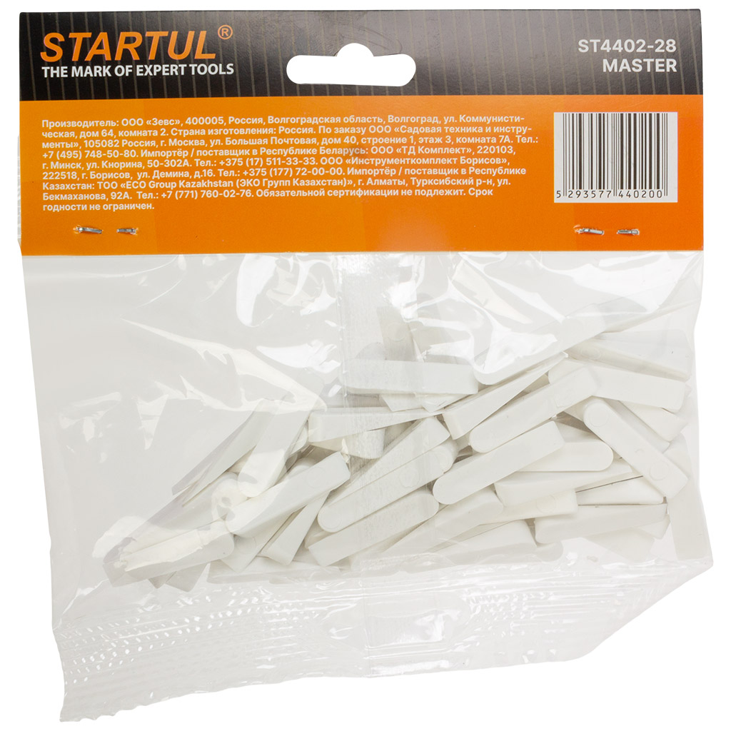 Клинья для кафеля Startul Master, 6мм, 100шт