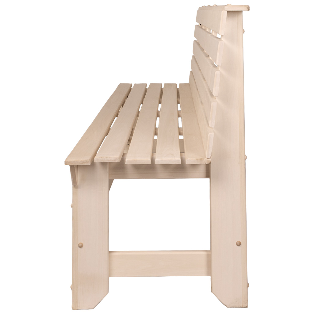 Скамья без подлокотников, липа, 1800мм х 870мм х 550мм