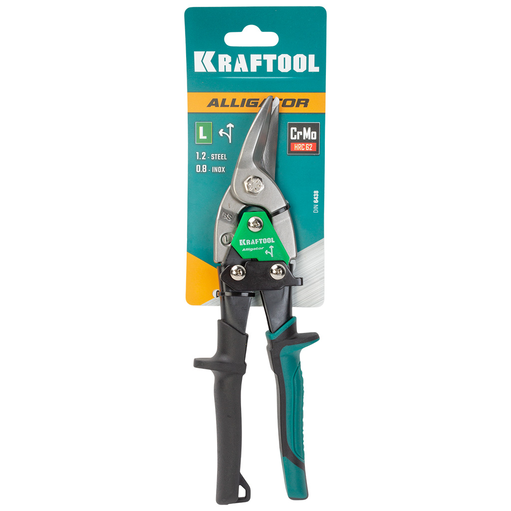 Ножницы по металлу Kraftool Alligator, левый рез 250мм