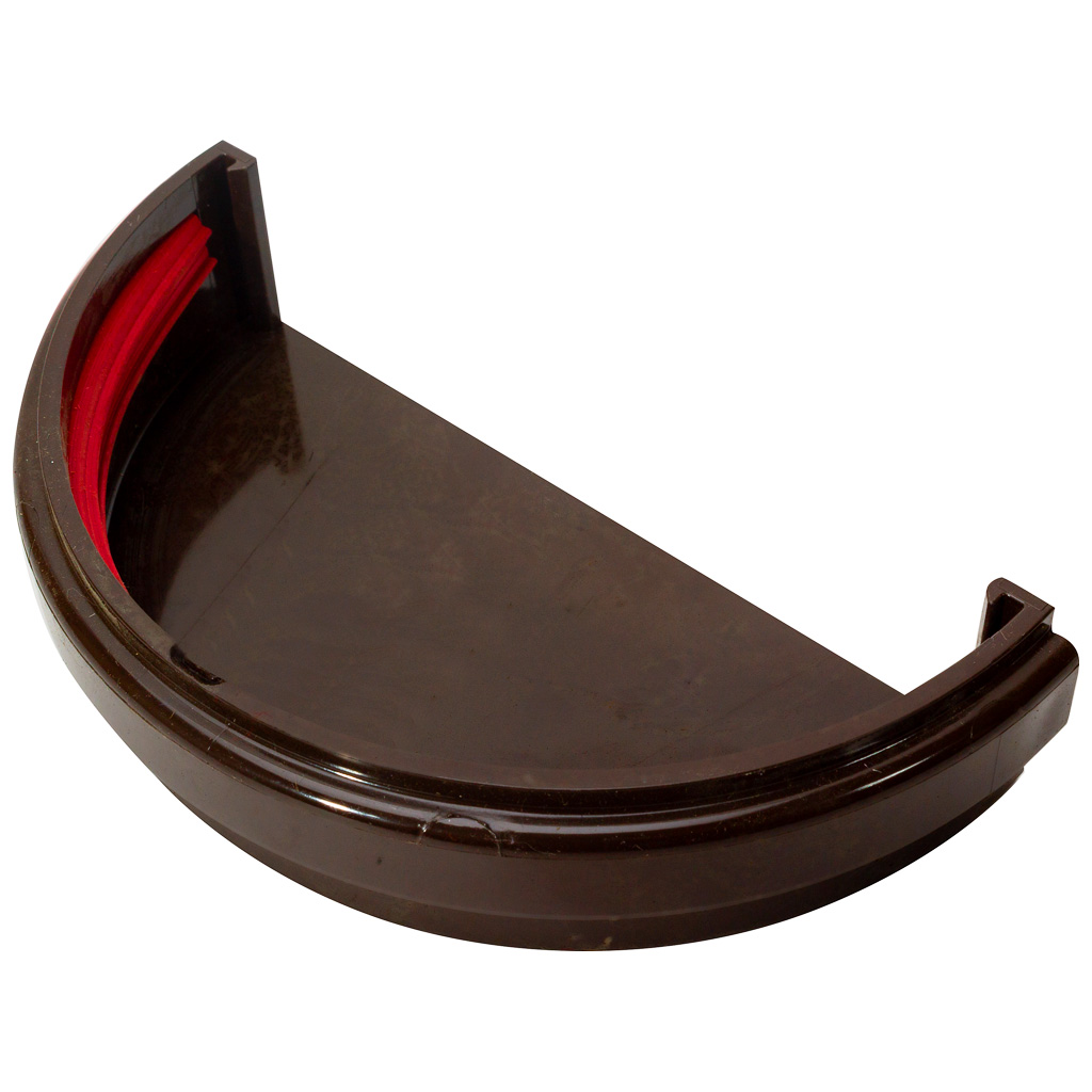 Заглушка желоба/воронки универсальная Grand Line d-120, коричневый RR32