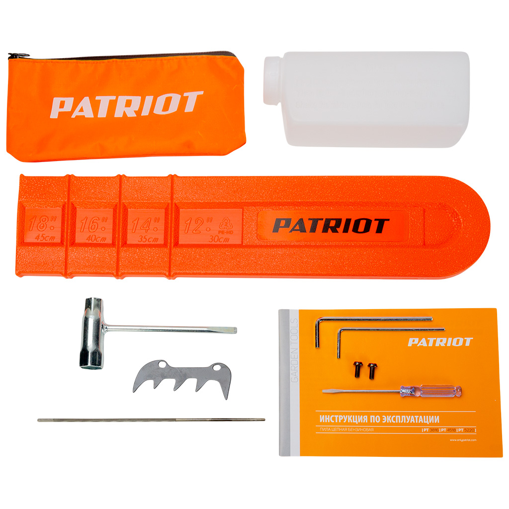 Бензопила цепная Patriot PT 4518,2,1кВт, шина 18"