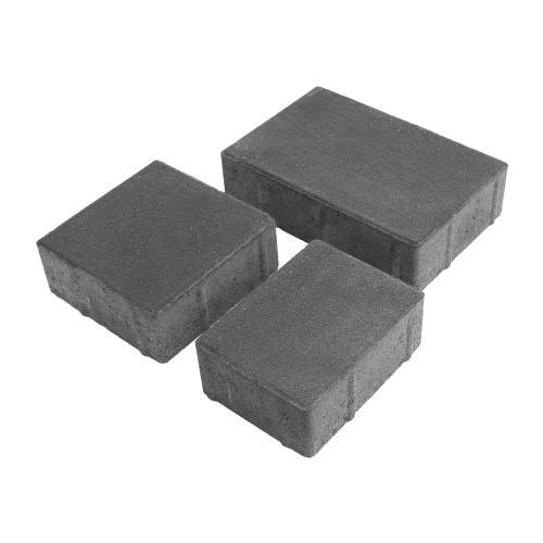 Плитка тротуарная прессованная "Европа", Зенит Черноземье, 3 формы, серая, 60мм, 13.36м2/уп.