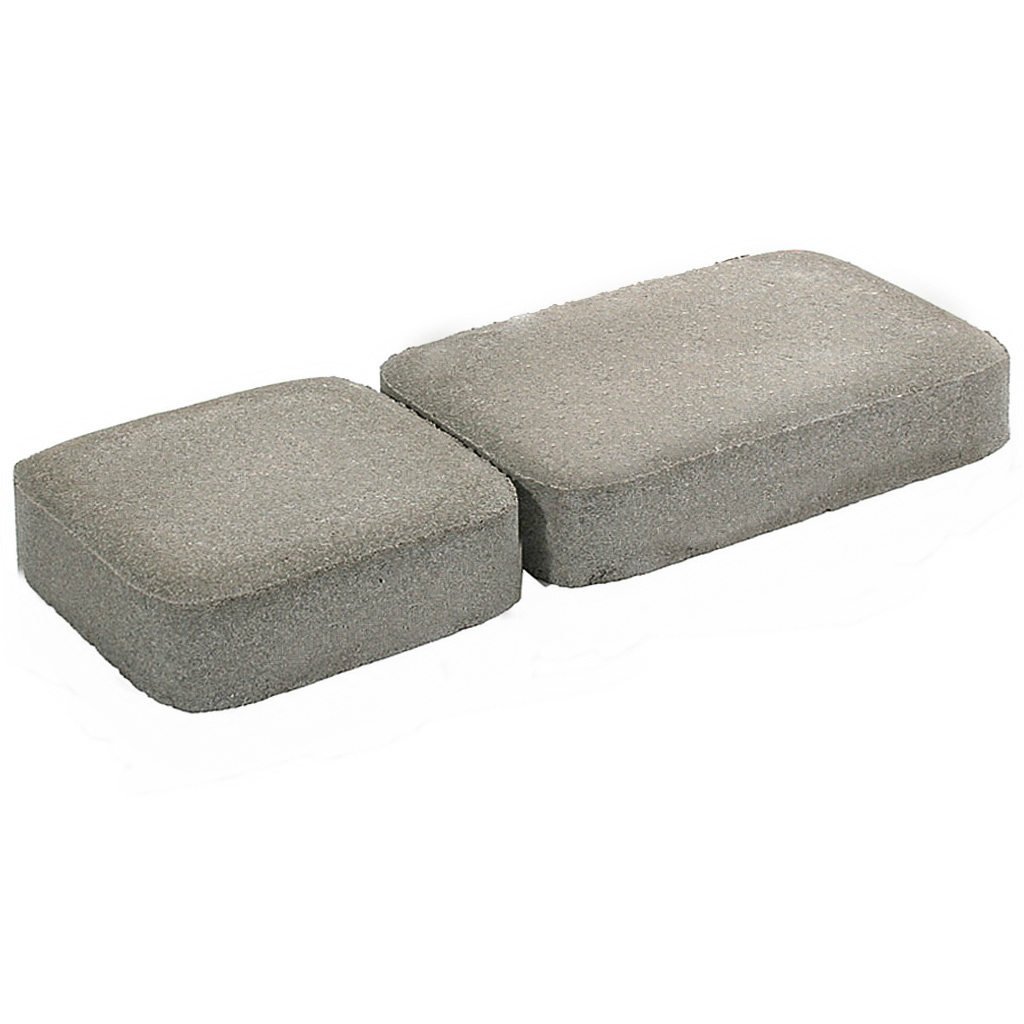 Плитка тротуарная прессованная "Старый город", Зенит Черноземье, 2 формы, серая, 40мм, 1.056м2, слой