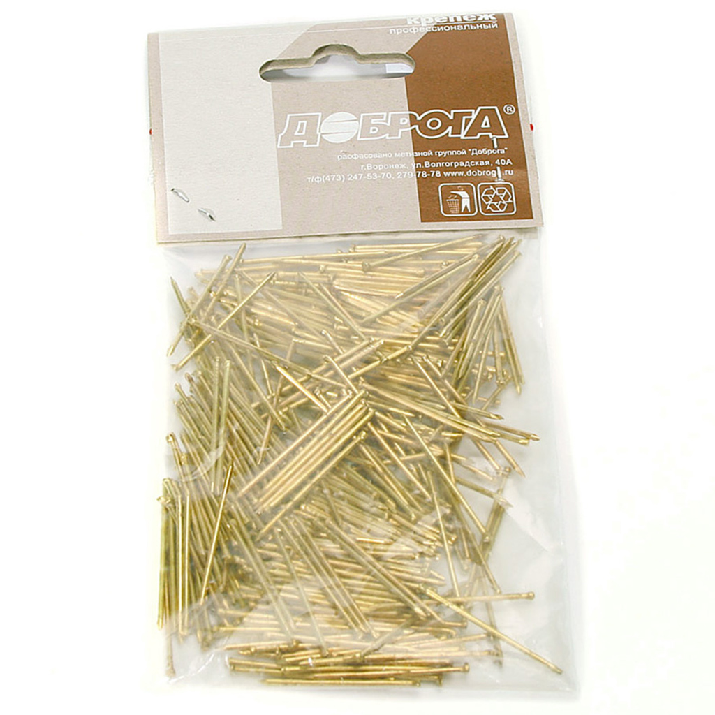 Гвоздь финишный  30 х 1.4мм, латунь, 0,1кг