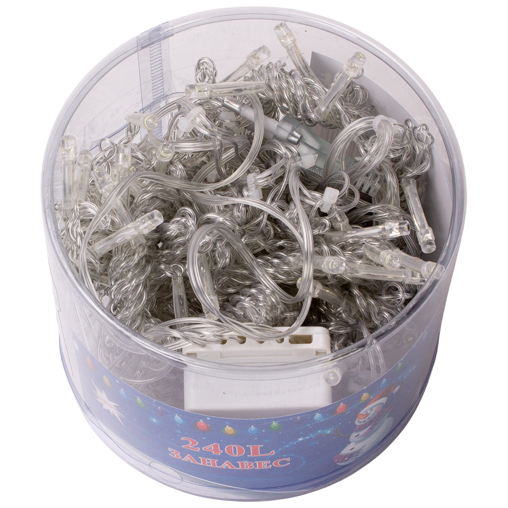 Электрогирлянда Занавес, 2 х 2м, холодный свет