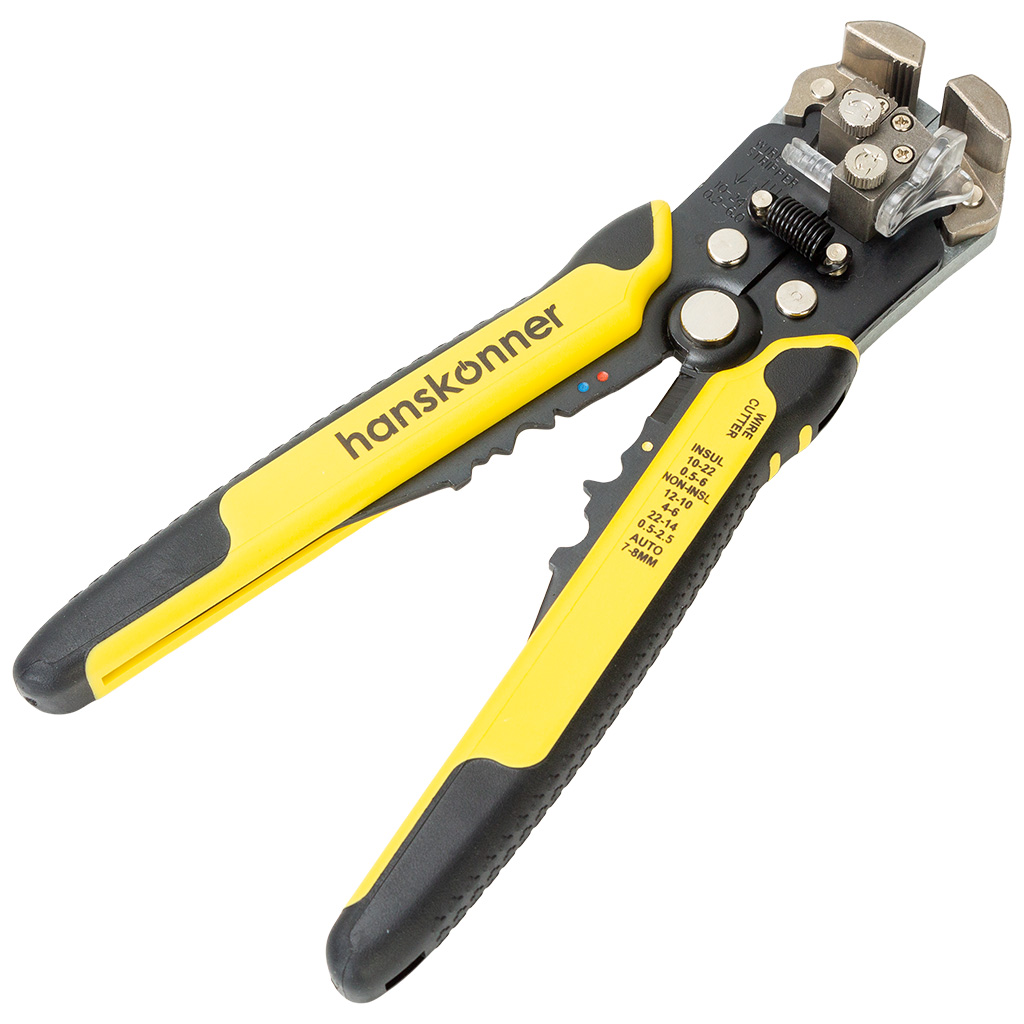 Щипцы для зачистки электропроводов, кримпер, кусачки, Hanskonner, 210мм