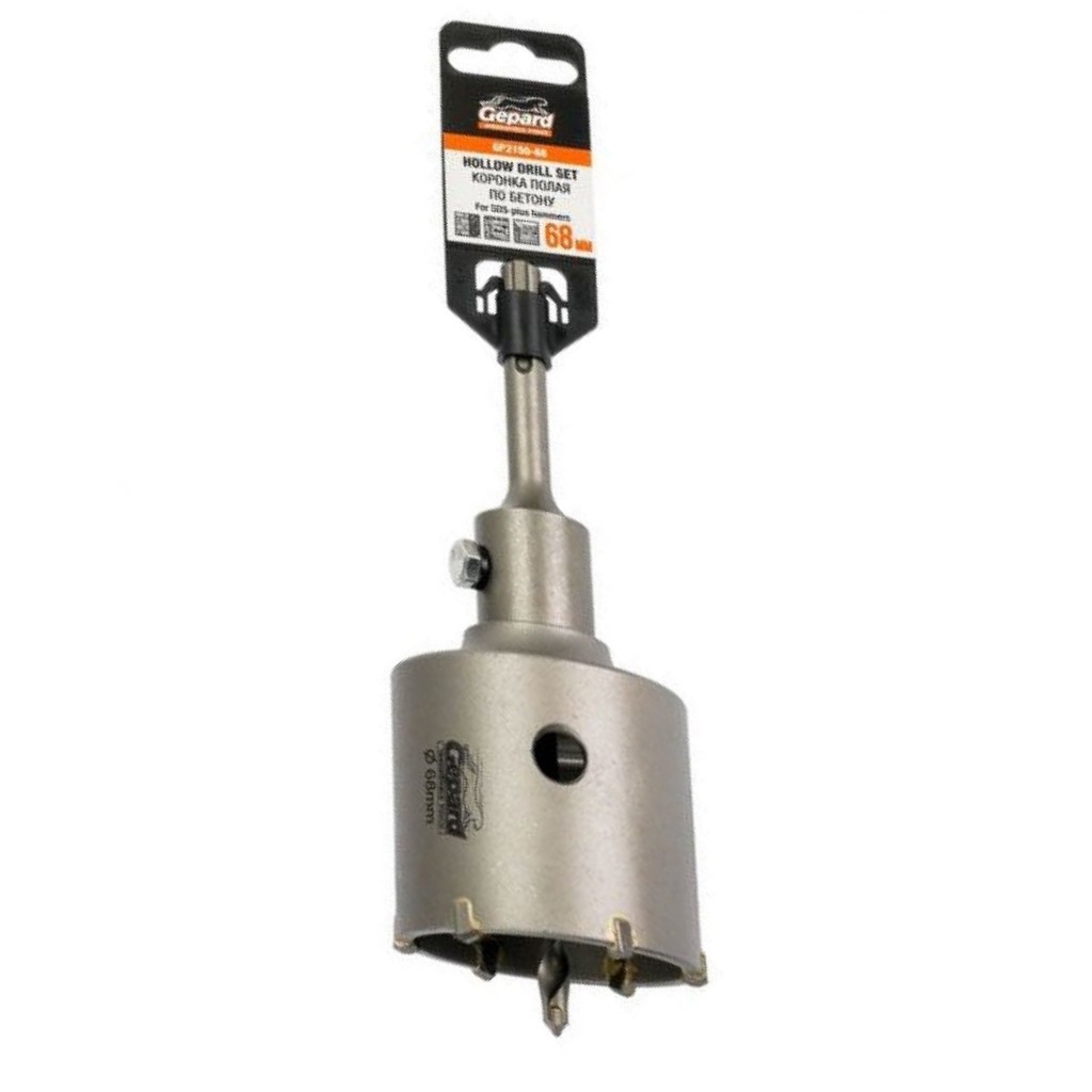 Коронка кольцевая буровая Gepard, d68мм