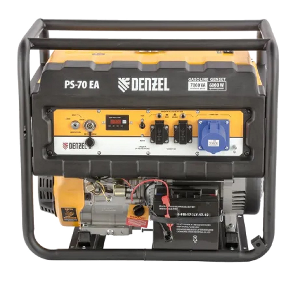 Генератор бензиновый Denzel PS-70EA, 7.0кВт, 25л, автоматический, ручной, электростартер