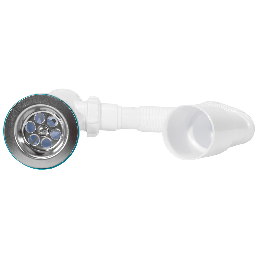 Сифон для мойки Aquant S0115-35-MR, прямой бутылочный, 1 1/2" х D40-50мм, L700мм, для умывальника