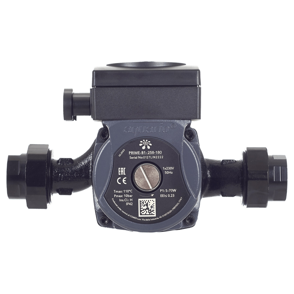 Насос циркуляционный Aquario Prime-B1-258, 180мм, с гайками