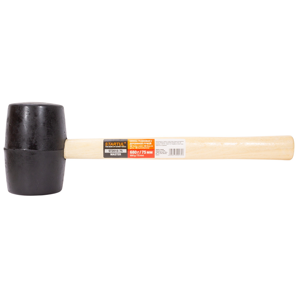 Киянка резиновая Startul Master, 0.68кг, 75мм