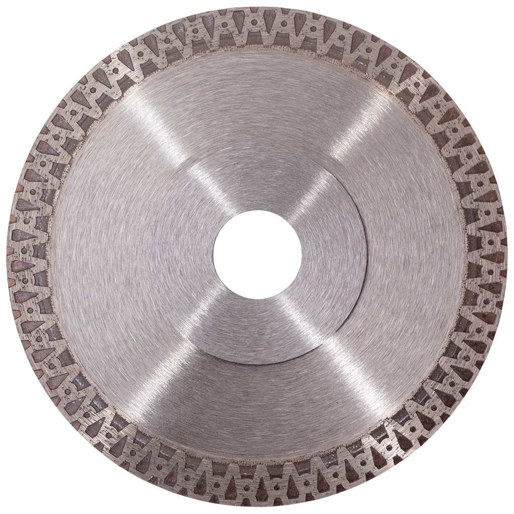 Диск отрезной Hanskonner V-тип TilePro, сплошной, алмазный по керамике, сухой рез, 125x22.2мм