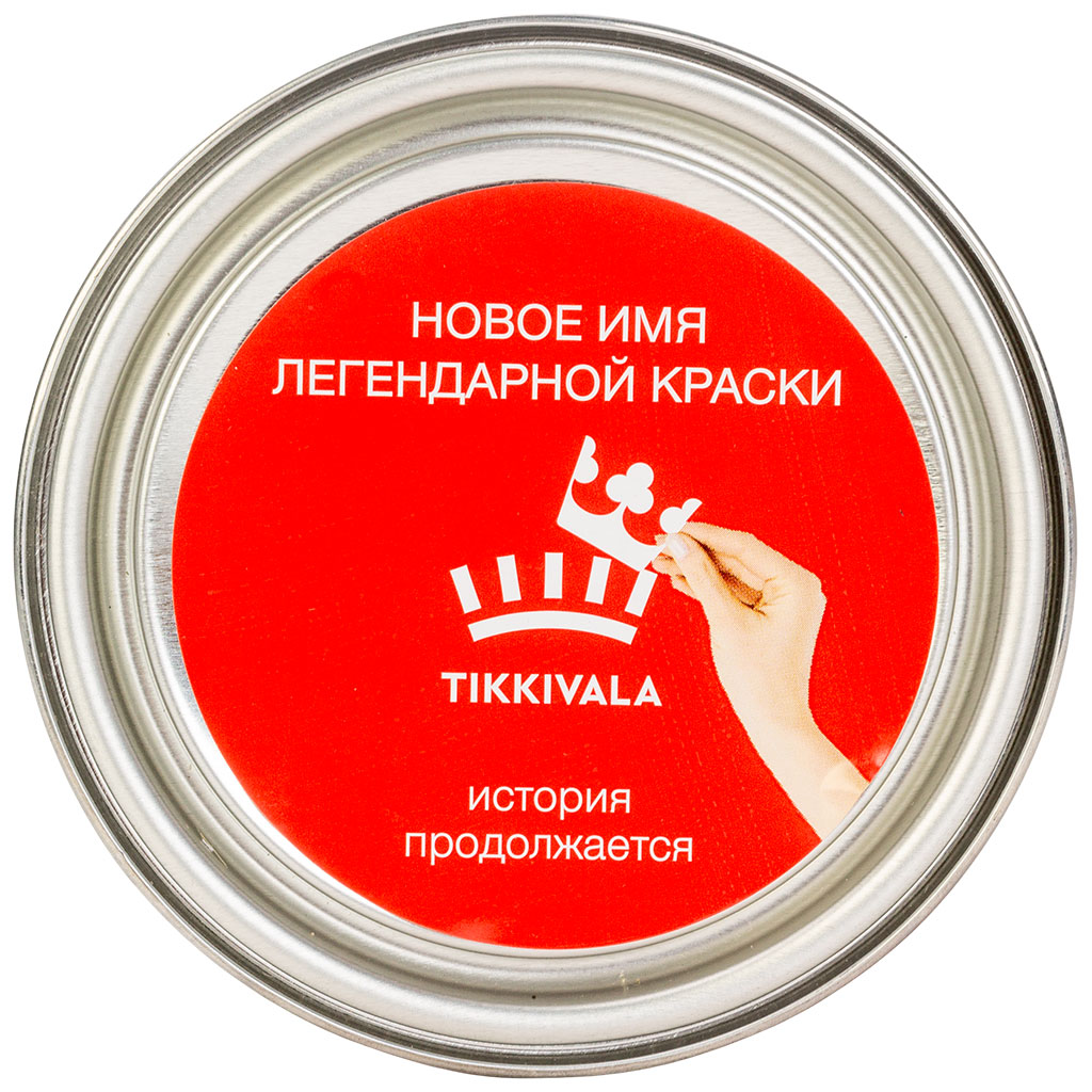 Эмаль алкидная Tikkurila Pesto 30 бесцветная, полуматовая, база С, 0.9л