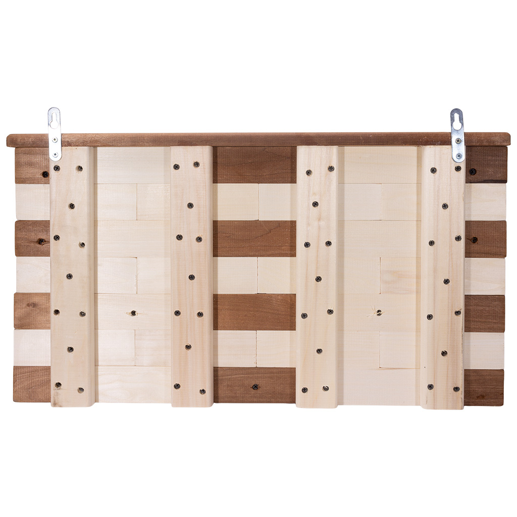 Вешалка в баню и сауну, "Кирпичики", с полкой, 5 крючков