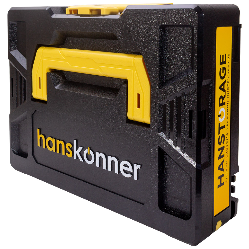 Дрель-шуруповерт Hanskonner аккумуляторная HCD2065BLIC, 1BatterySystem, 18В