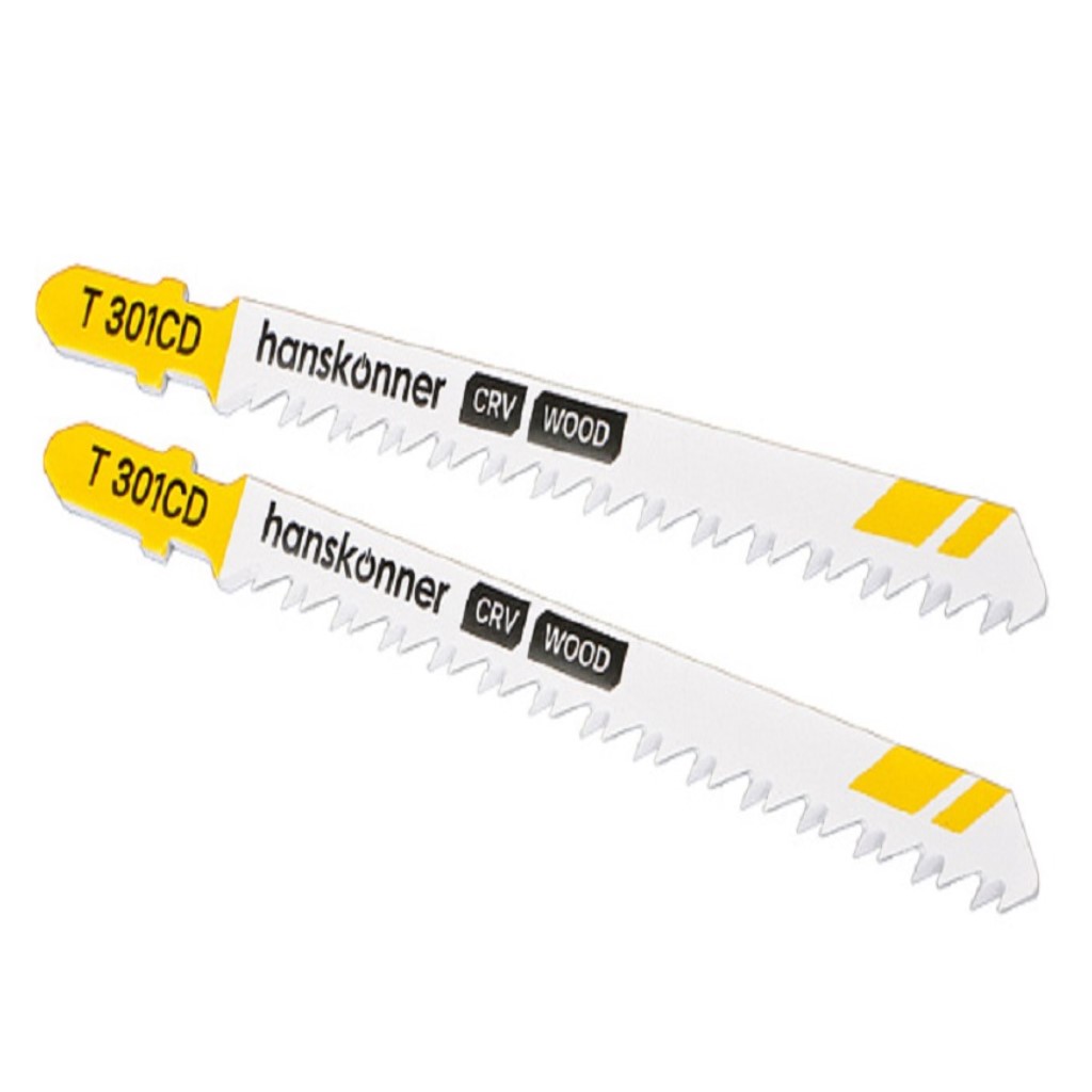 Пилки для электролобзика Hanskonner, по дереву, 2шт