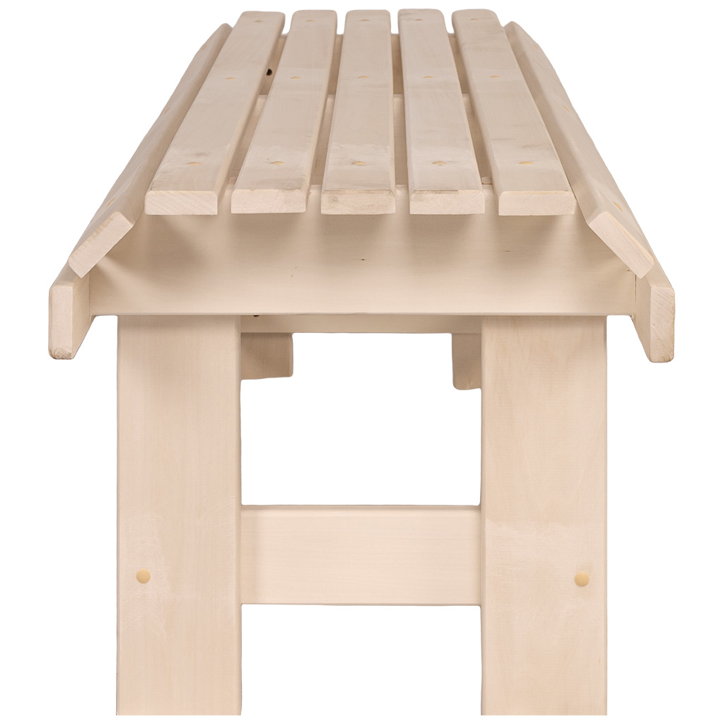 Лавка "Грибок", 1200мм х 400мм х 445мм, липа