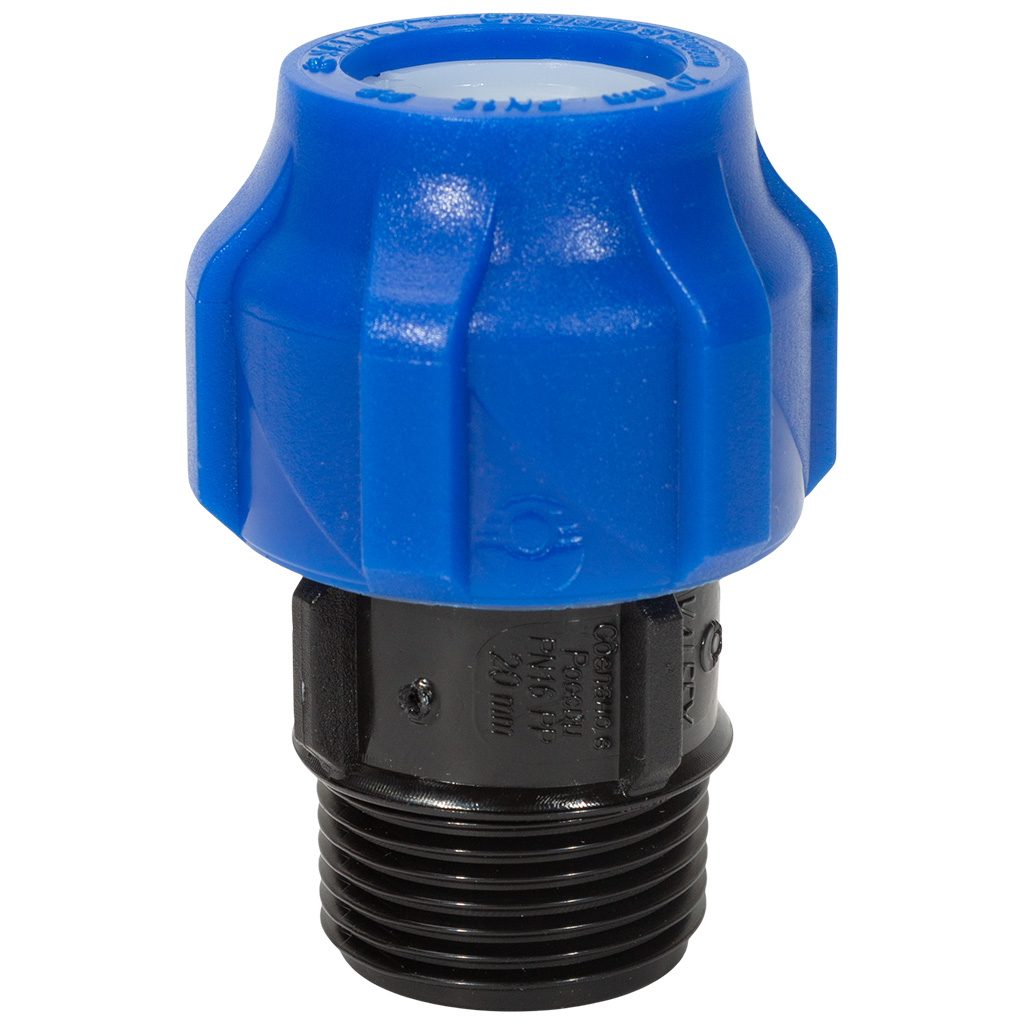 Муфта ПНД, ДУ20х3/4", с наружной резьбой