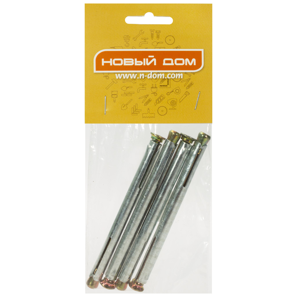 Дюбель рамный 8 х 92, металлический, 4 шт/упак