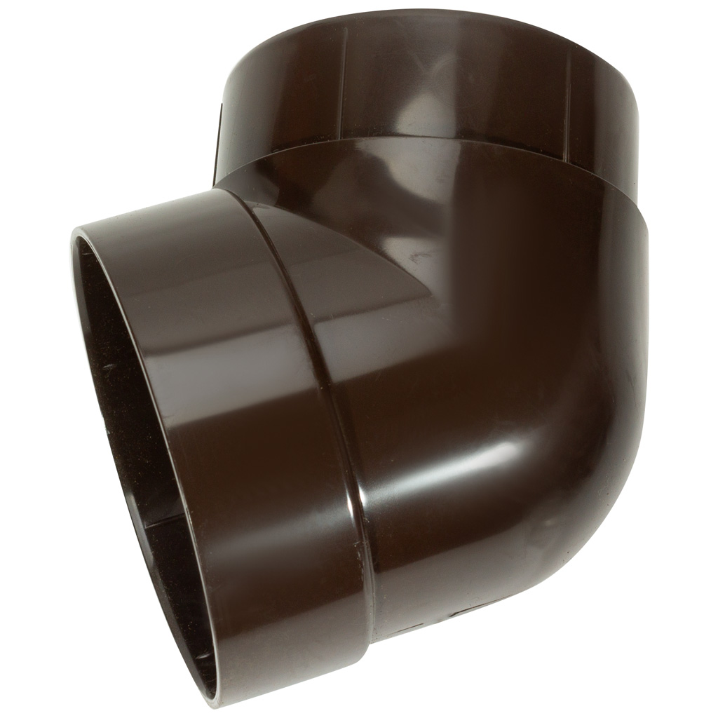 Колено водосточное Grand Line, 67 градусов, коричневый RR32