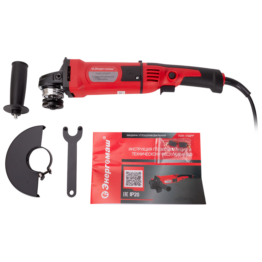 Углошлифовальная машина Энергомаш УШМ-125ДРР,  d-125мм, 1100Вт