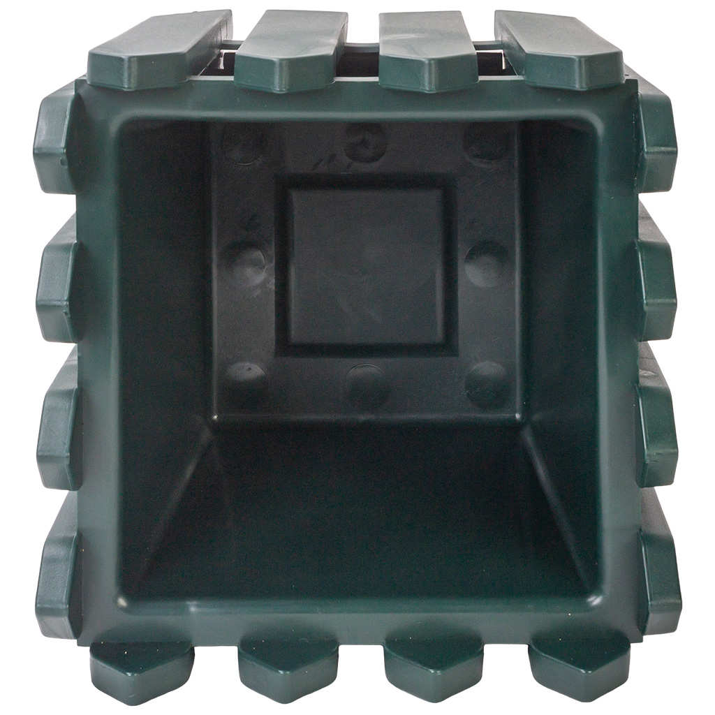 Кашпо Лардо, квадратное, малое 195х195х156, пластик, зеленый