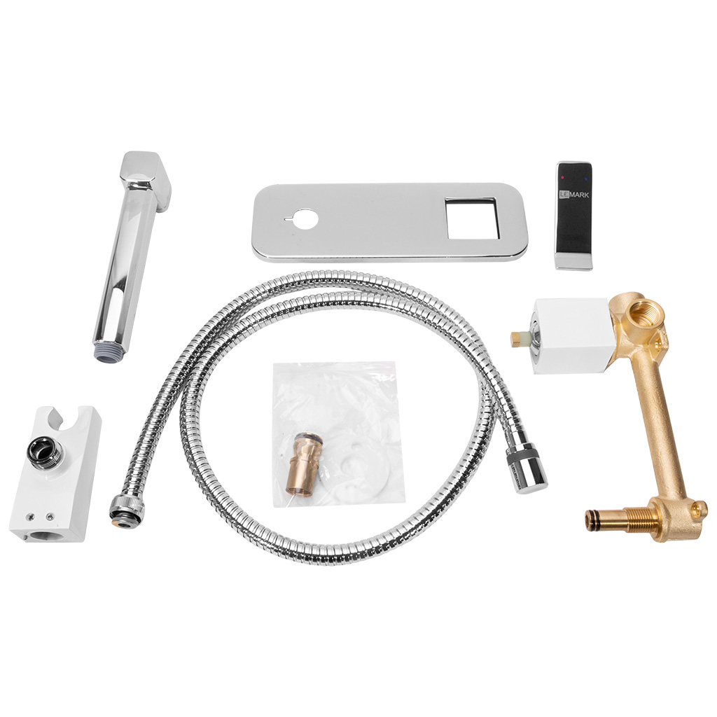 Смеситель Lemark Contest LM5819CW, с гигиеническим душем