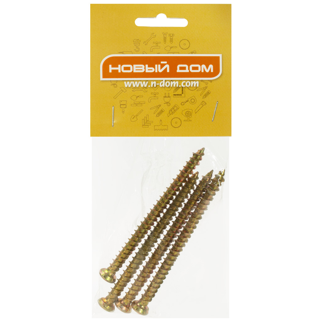 Шуруп нагель, по бетону, 7.5 х 92, 4 шт/упак