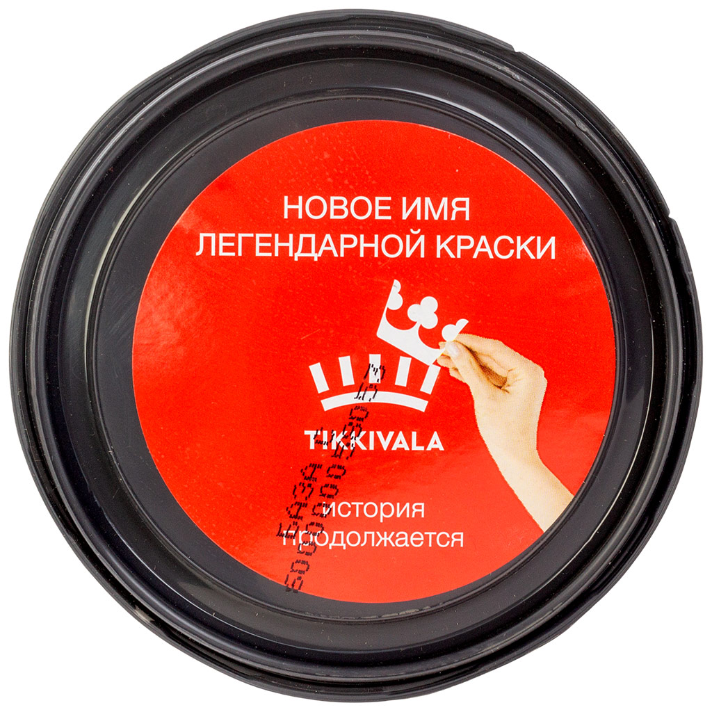 Краска водно-дисперсионная Tikkurila Euro Power-7, для стен и потолка, моющаяся, бесцветная, матовая, база А, 0.9л.