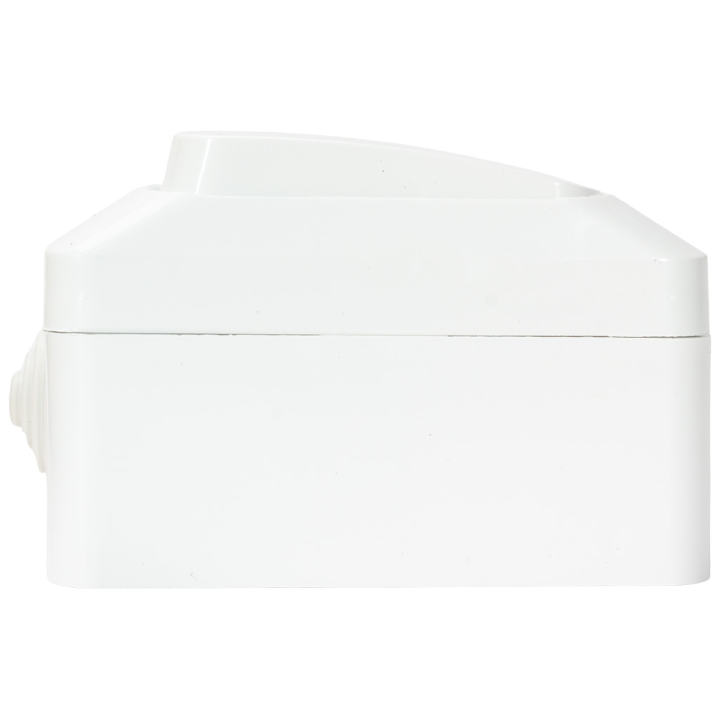 Выключатель открытой проводки Systeme Electric Этюд, 2-клавишный, 10А, IP44, белый