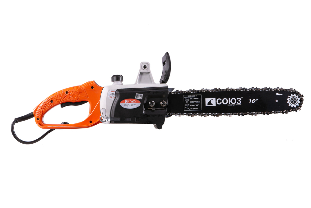 Пила электрическая цепная Союз ПЦС-9926, 2,6кВт, шина 16см
