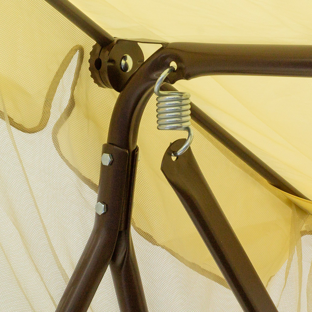 Качели садовые Olsa "Невада" С1531, 2-х местные с москитной сеткой, 1445х1210х2280мм