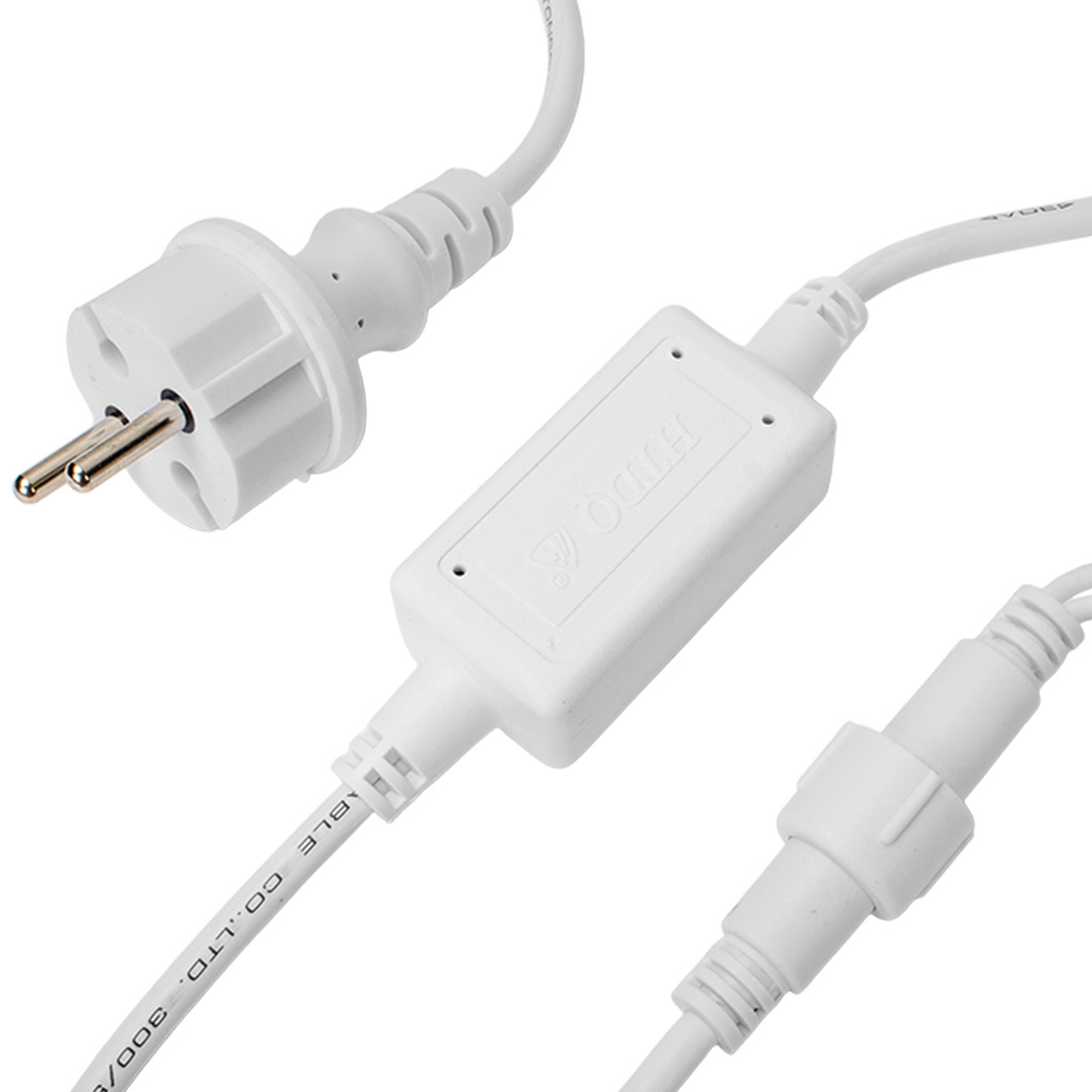 Гирлянда Нить, 10м, белый провод, холодный свет, уличная