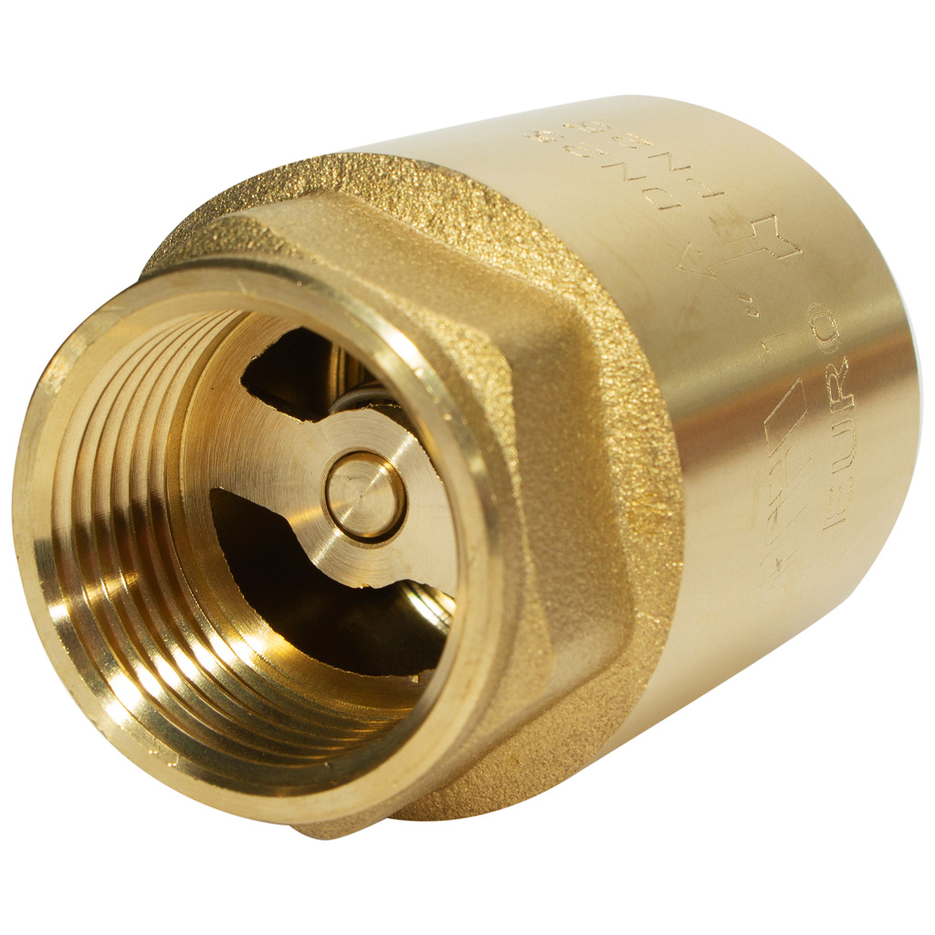 Обратный клапан пружинный TIM, 1" ш-г