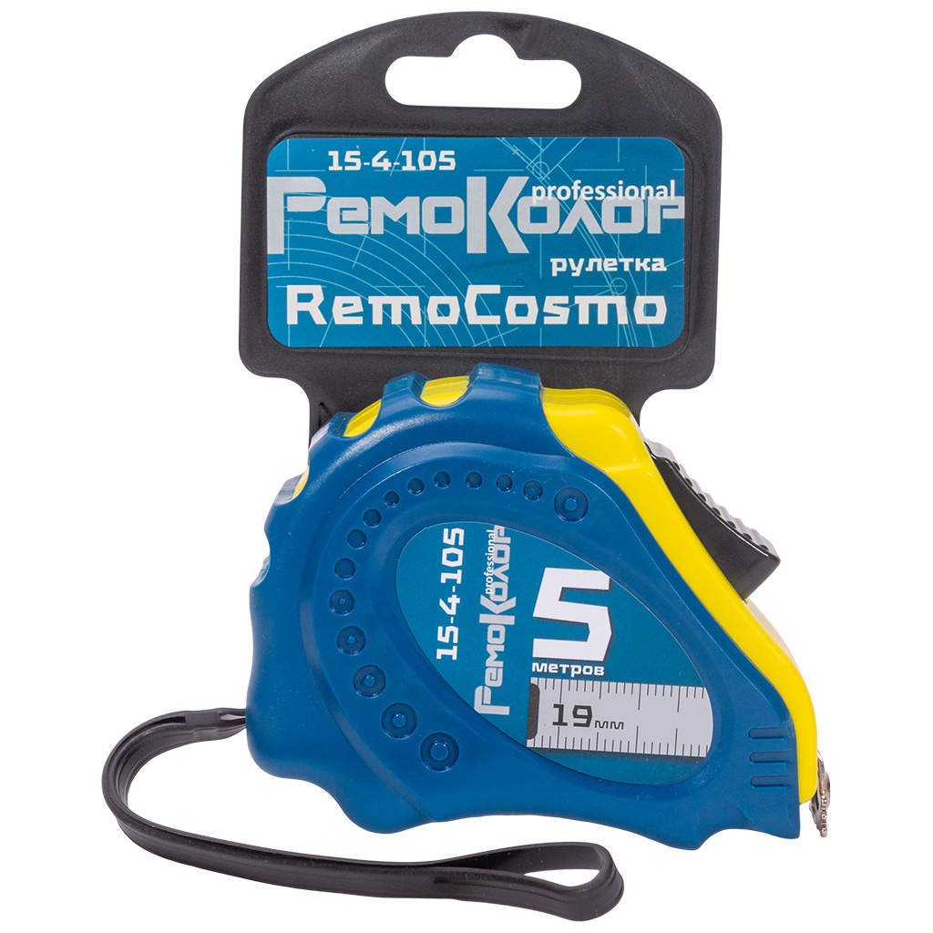 Рулетка  RemoCosmo, 19мм х 5м, автостоп