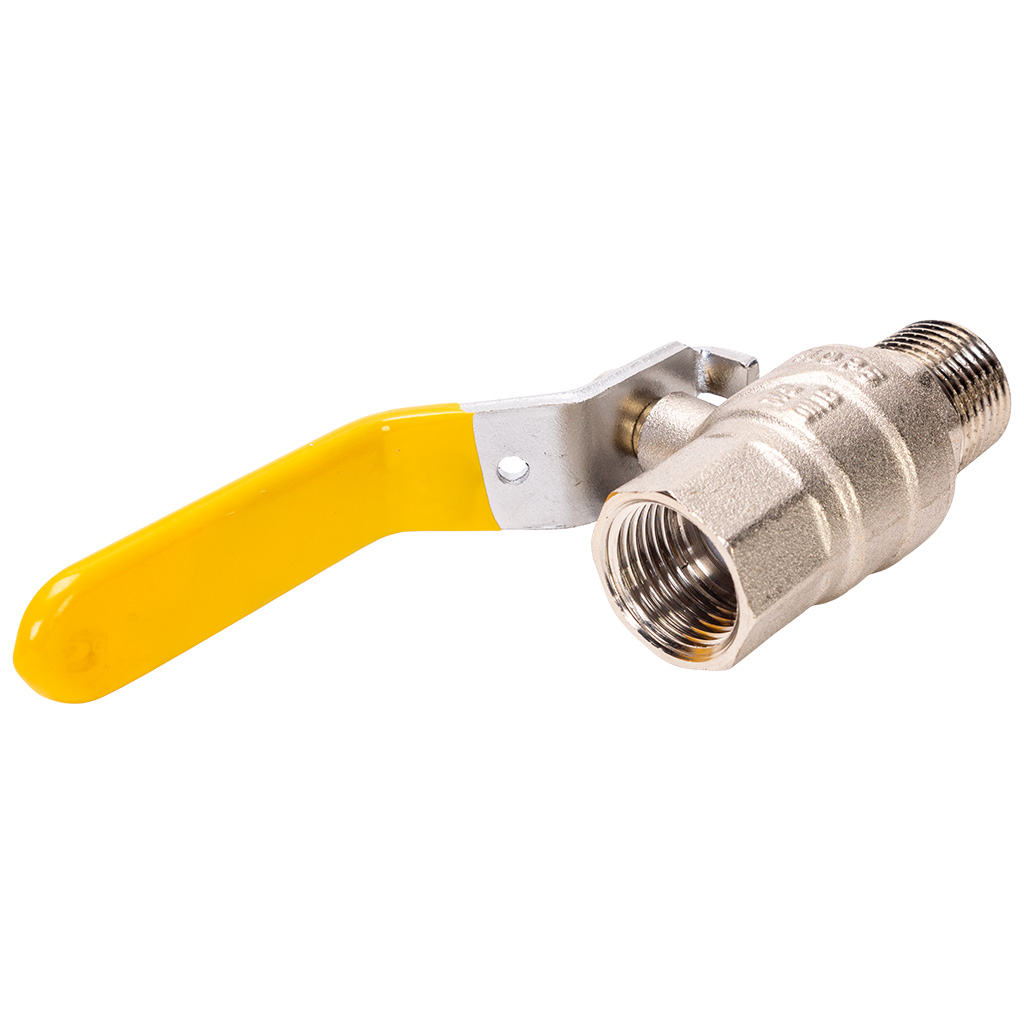 Кран газовый TIM, шаровый, 1/2'' г-ш, рычаг